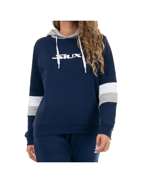 Sudadera Capucha Siux Belim Blanco Mujer | Ofertas de pádel